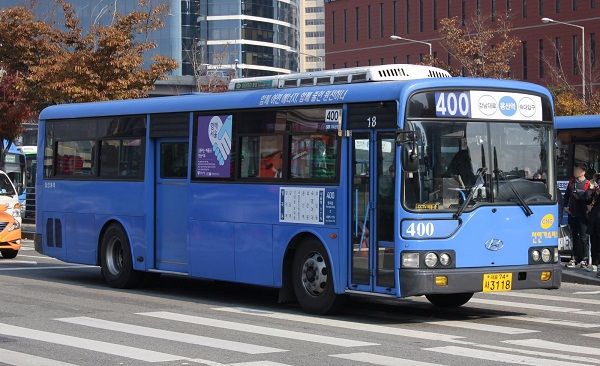 Xe bus là phương tiện di chuyển ở Hàn Quốc rất phổ biến