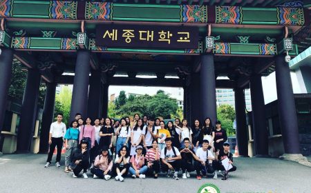 Buổi tham quan tổ chức cho các tân sinh viên quốc tế của Sejong