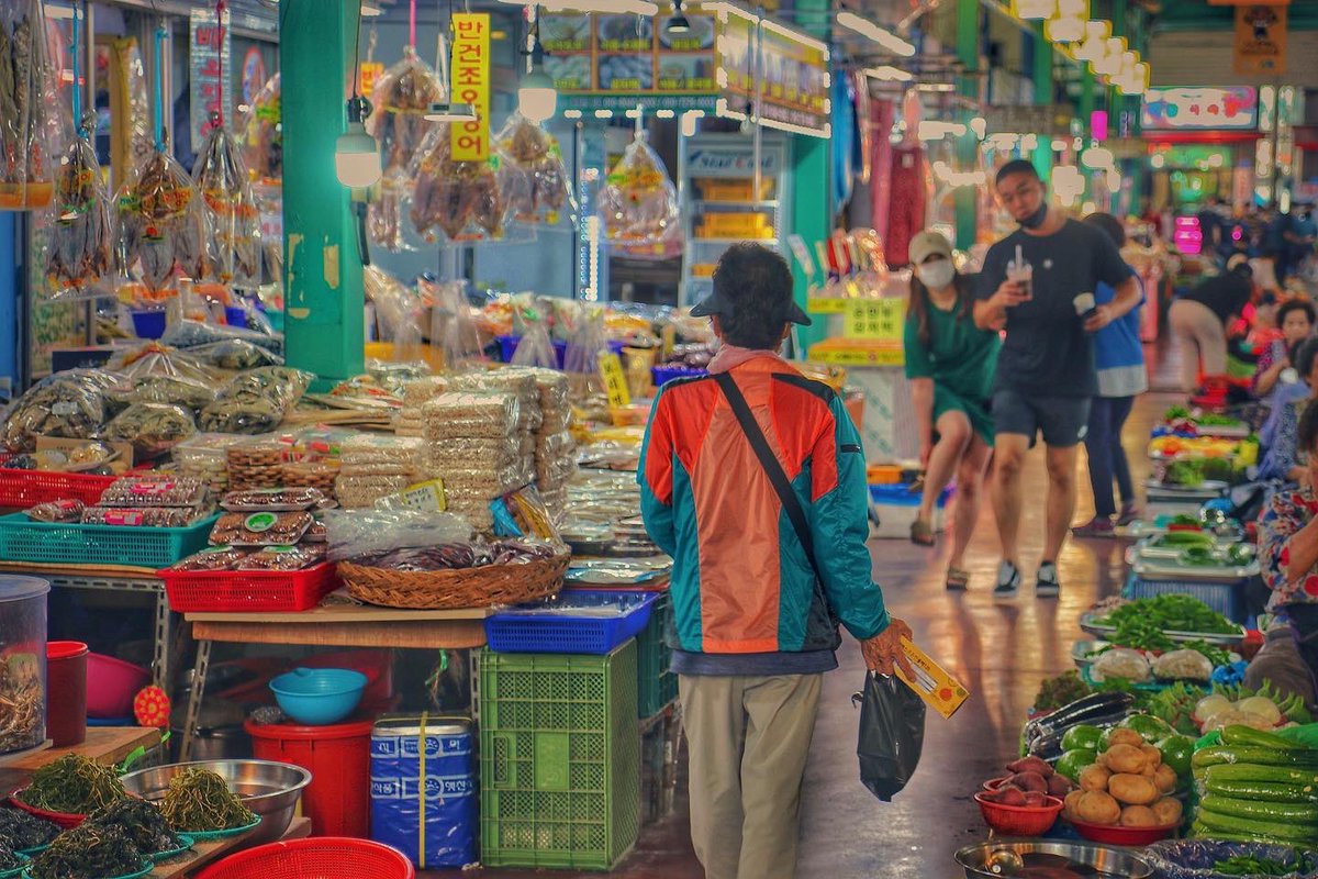 chợ truyền thống hàn quốc