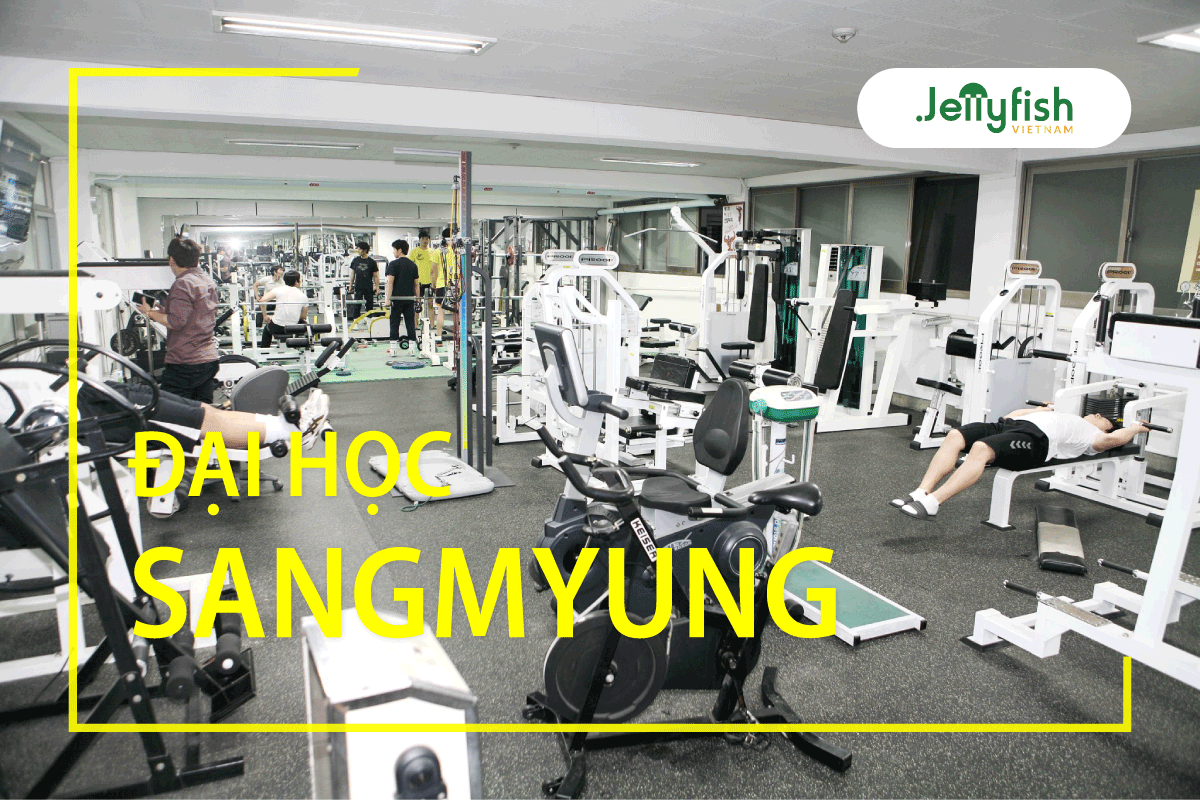 Phòng Gym trường đại học Sangmyung.