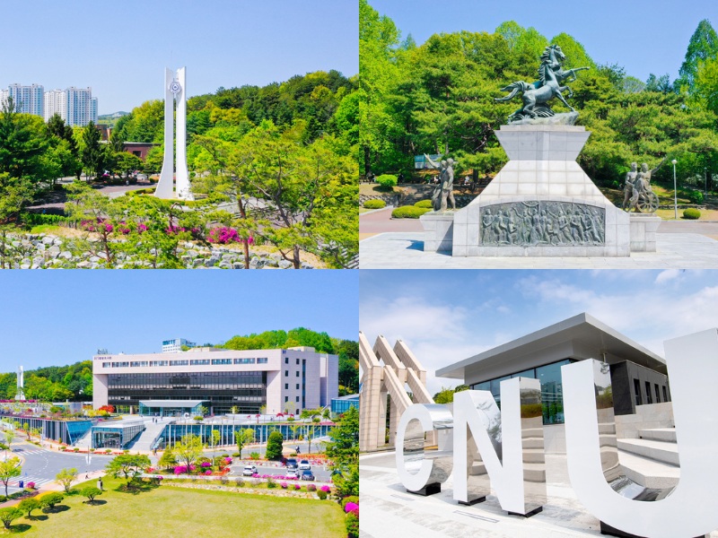 Khuôn viên trường Đại học Chungnam Hàn Quốc